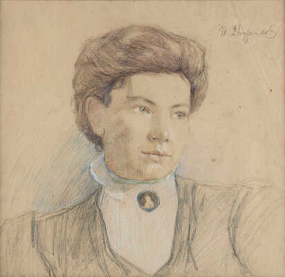 Дворников Тит Яковлевич. Портрет девушки